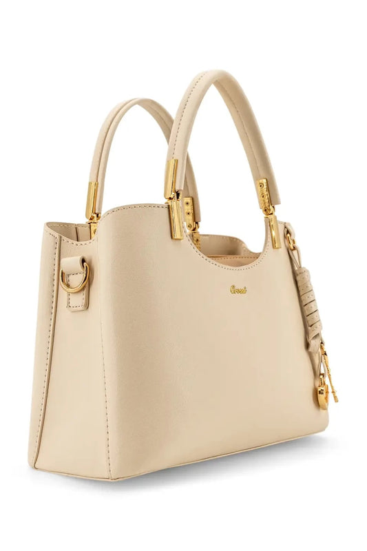 Lina Mini Everyday Tote Crossbody Bag- White