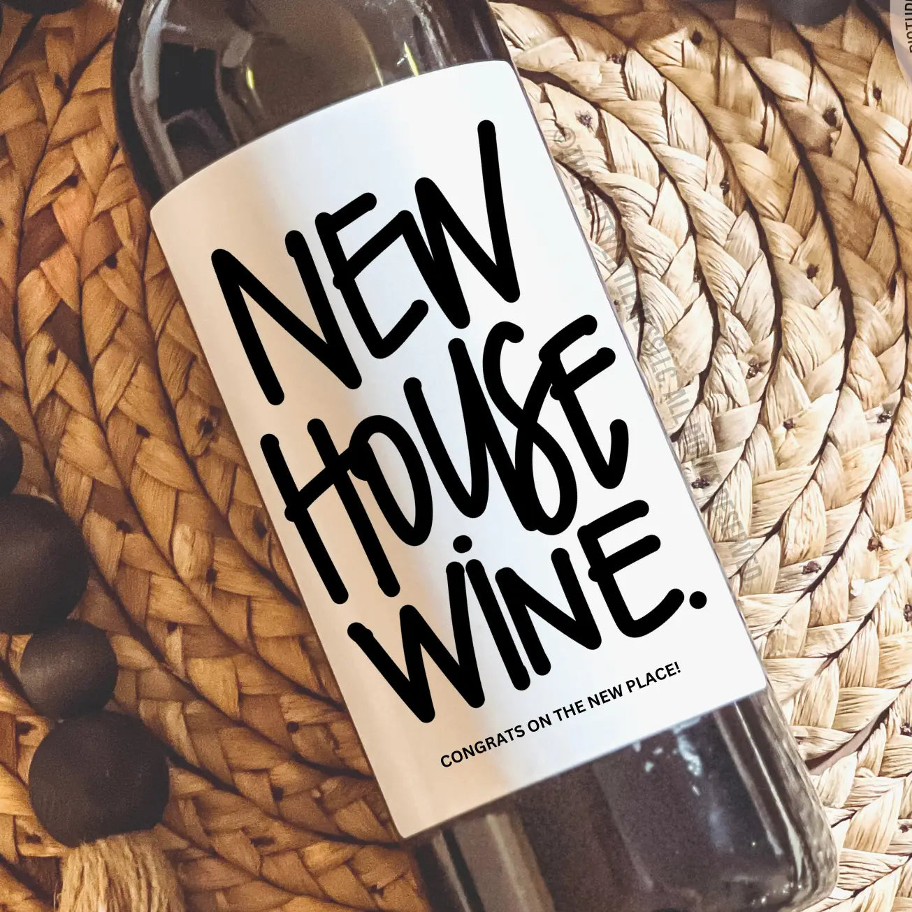 Wine Bottle Labels 4"x4"