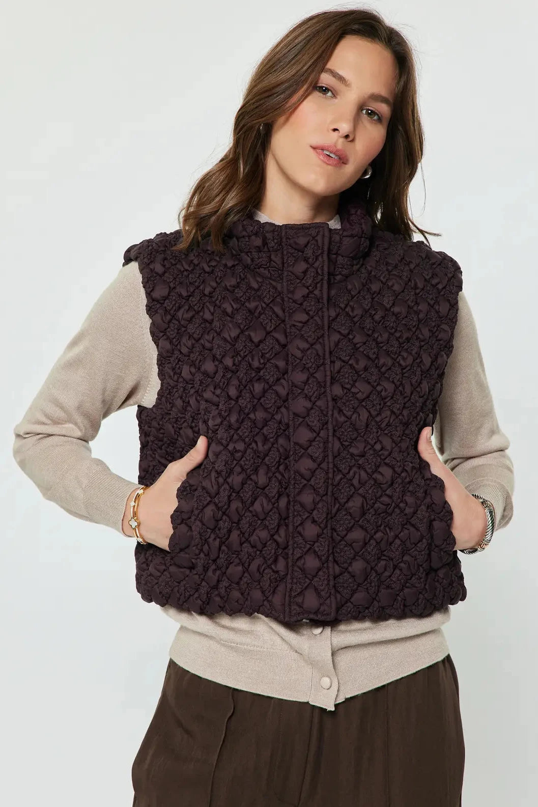 Diamond Quilted Puffer Vest