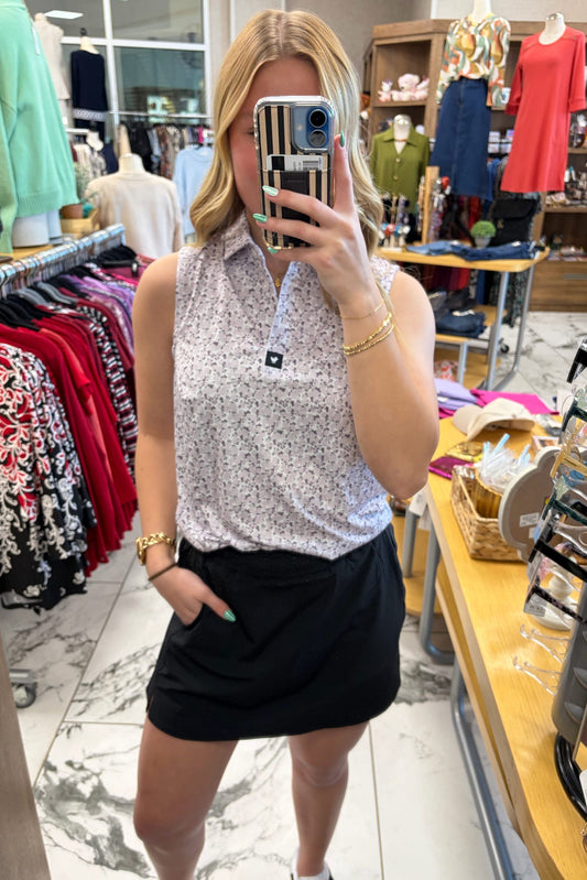 Bad Birdie Core Polo Sleeveless - Lavender Blue