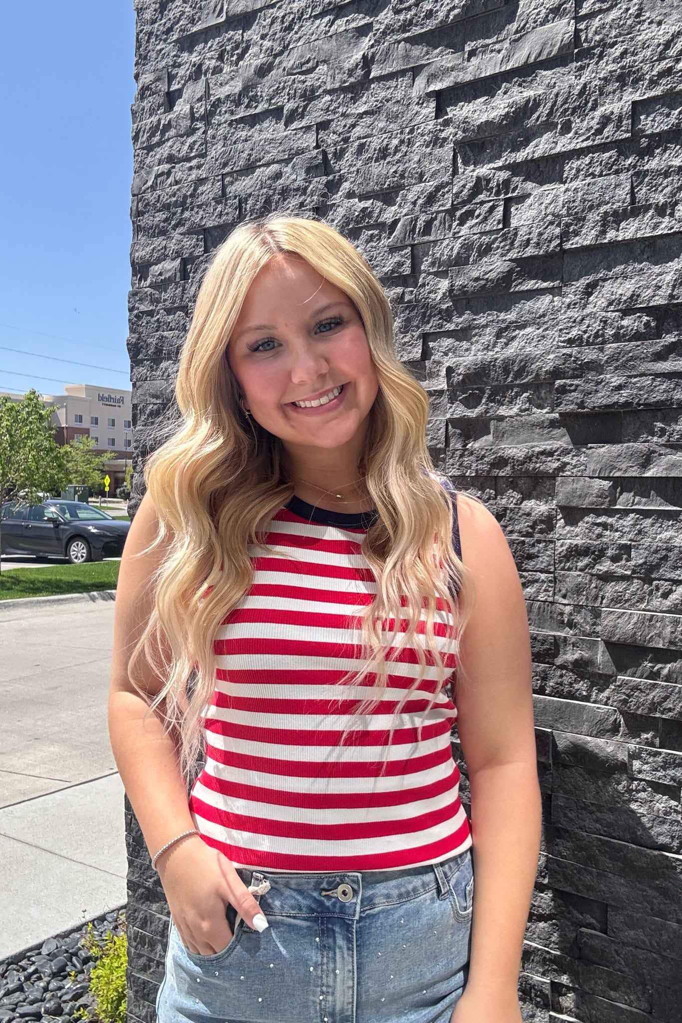 Sawyer Striped Rib Tank