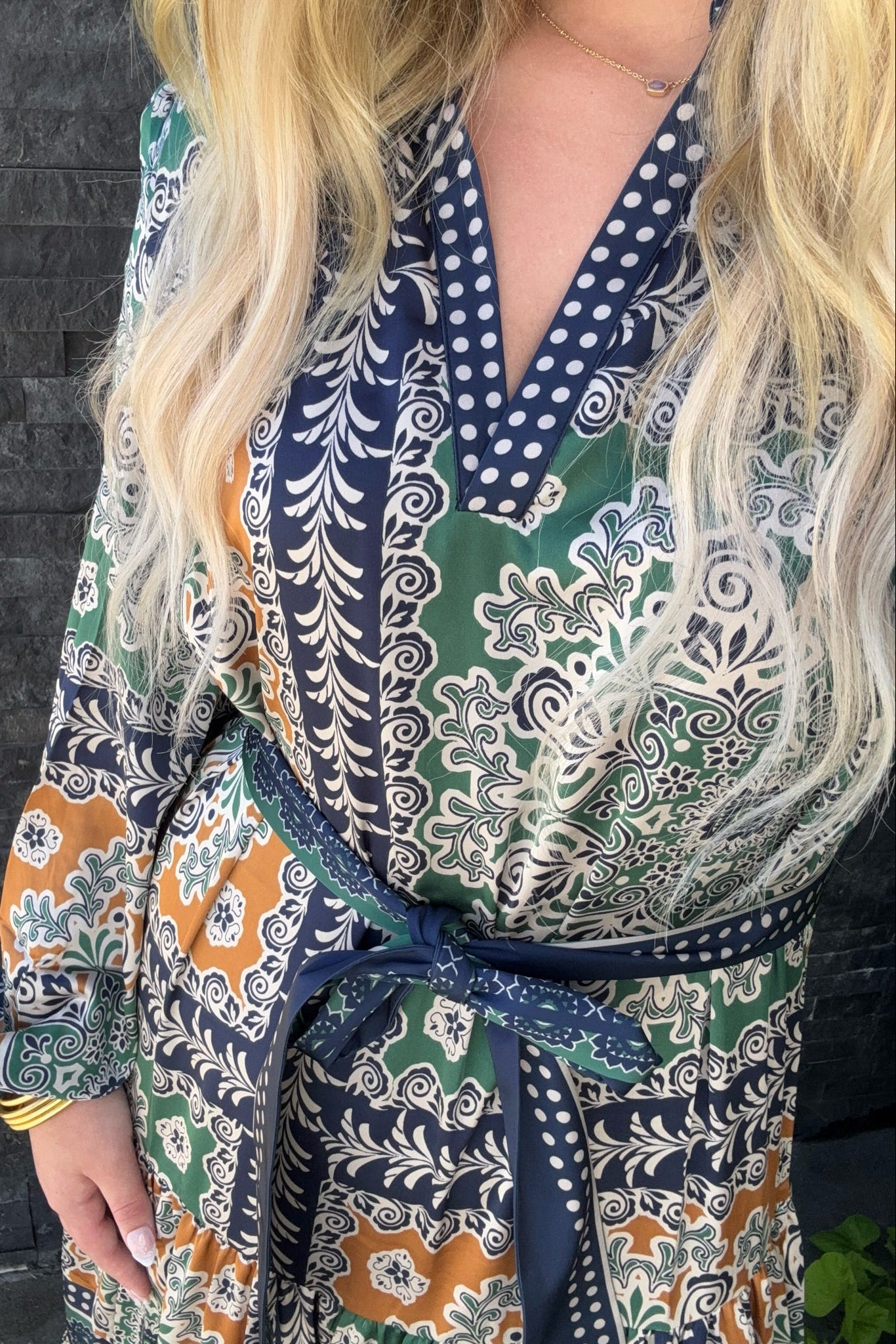 Kylie Maxi Abstract Dress