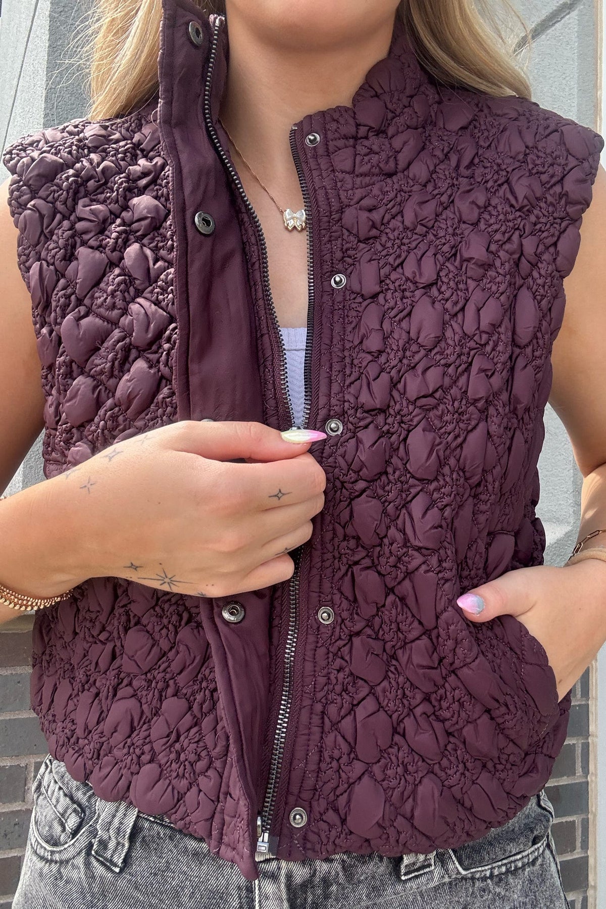 Diamond Quilted Puffer Vest