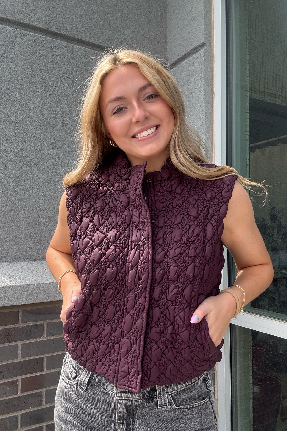 Diamond Quilted Puffer Vest