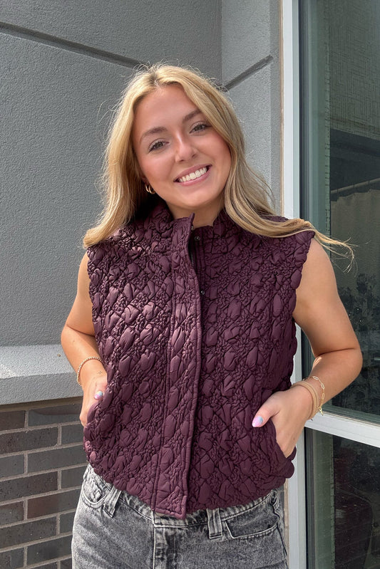 Diamond Quilted Puffer Vest