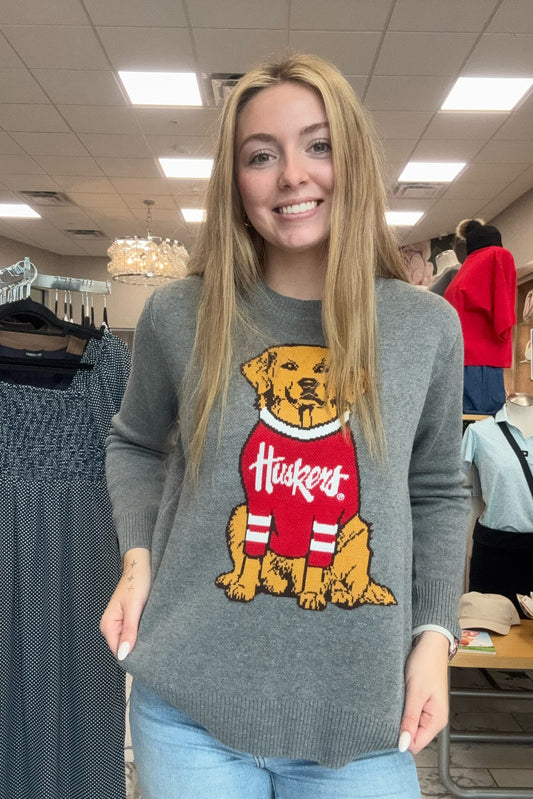 Nebraska Lucky Dog Sweater