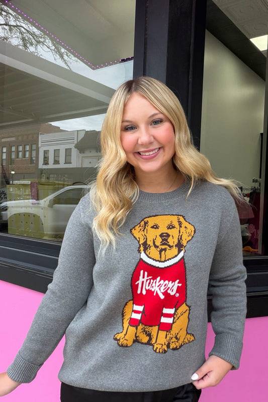 Nebraska Lucky Dog Sweater