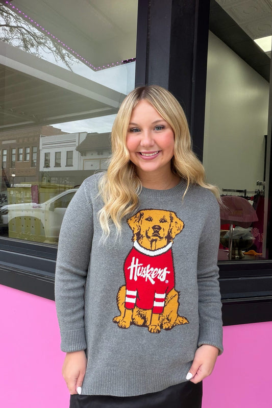 Nebraska Lucky Dog Sweater
