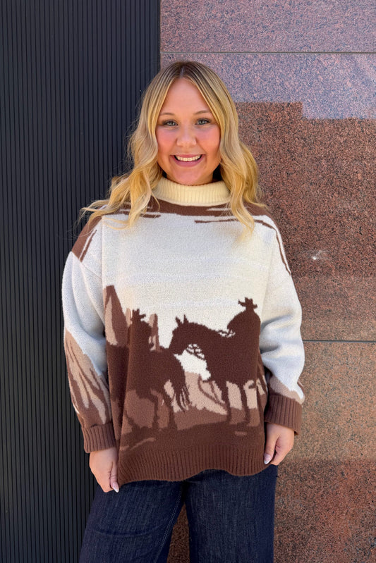 Cowboy Country Sweater