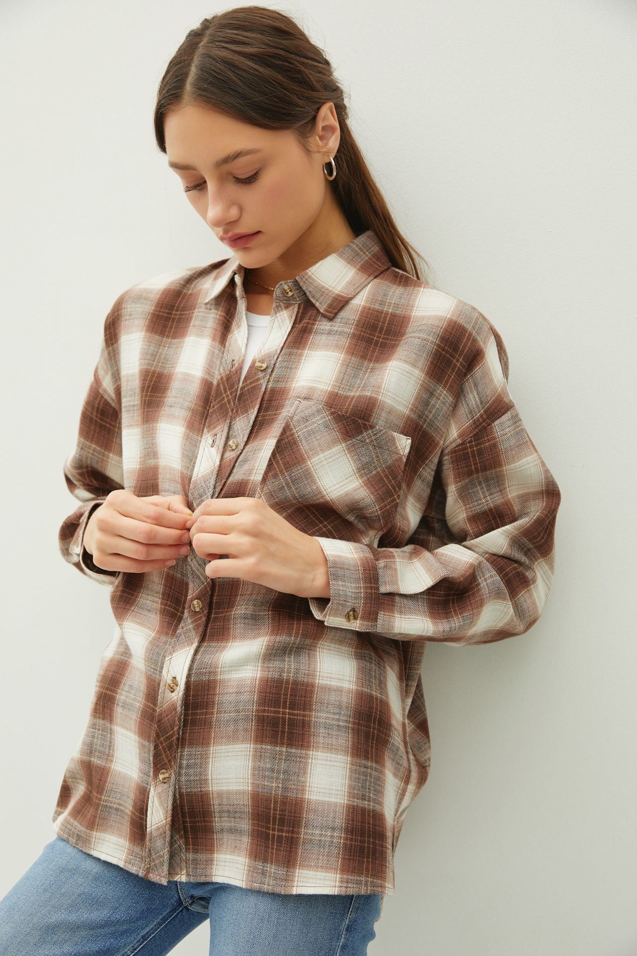 Classic Plaid Flannel - Brown