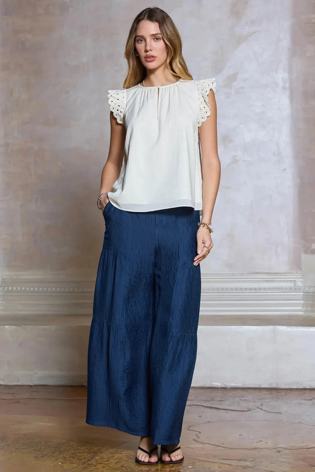 Crochet Sleeve Blouse