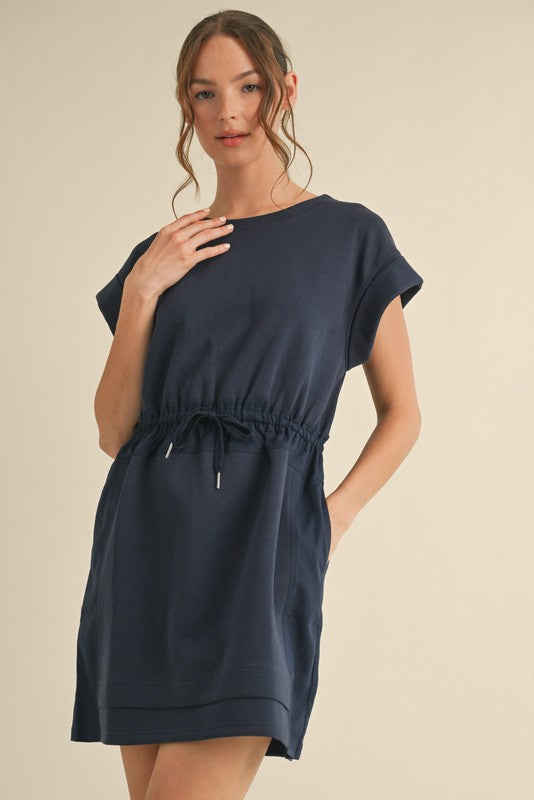 Jersey Drawstring Dress