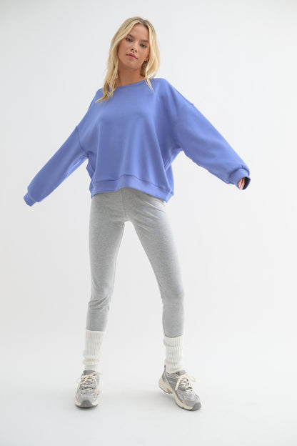 Periwinkle Scuba Cropped Crewneck