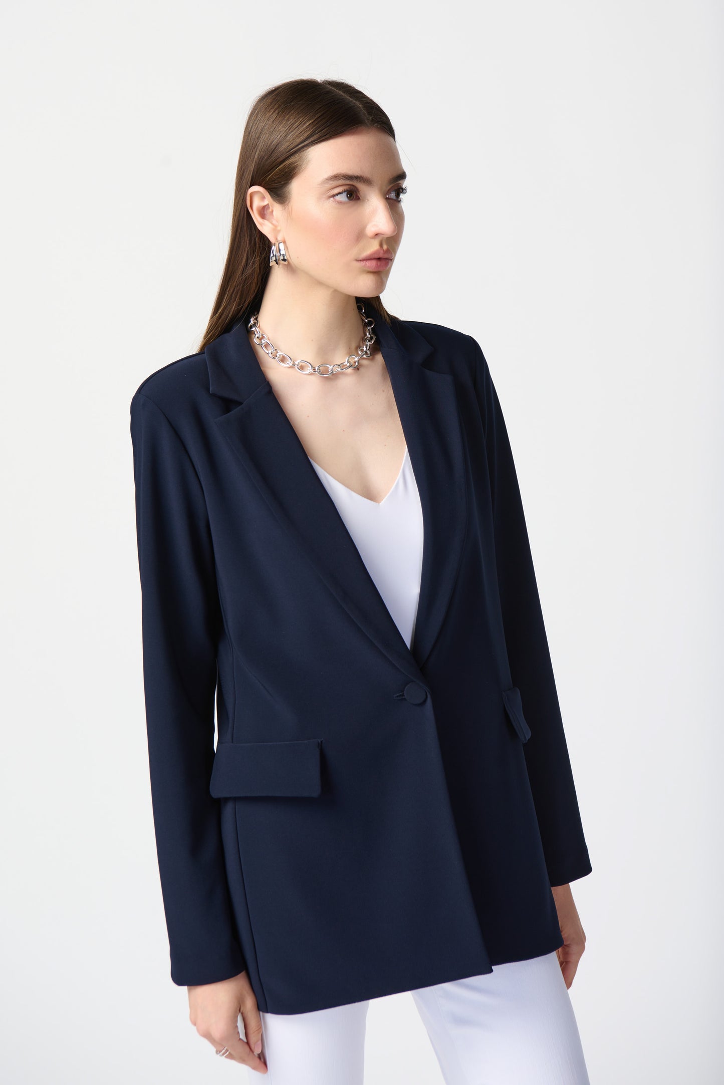 Joseph Ribkoff Business Notched-Collar Blazer
