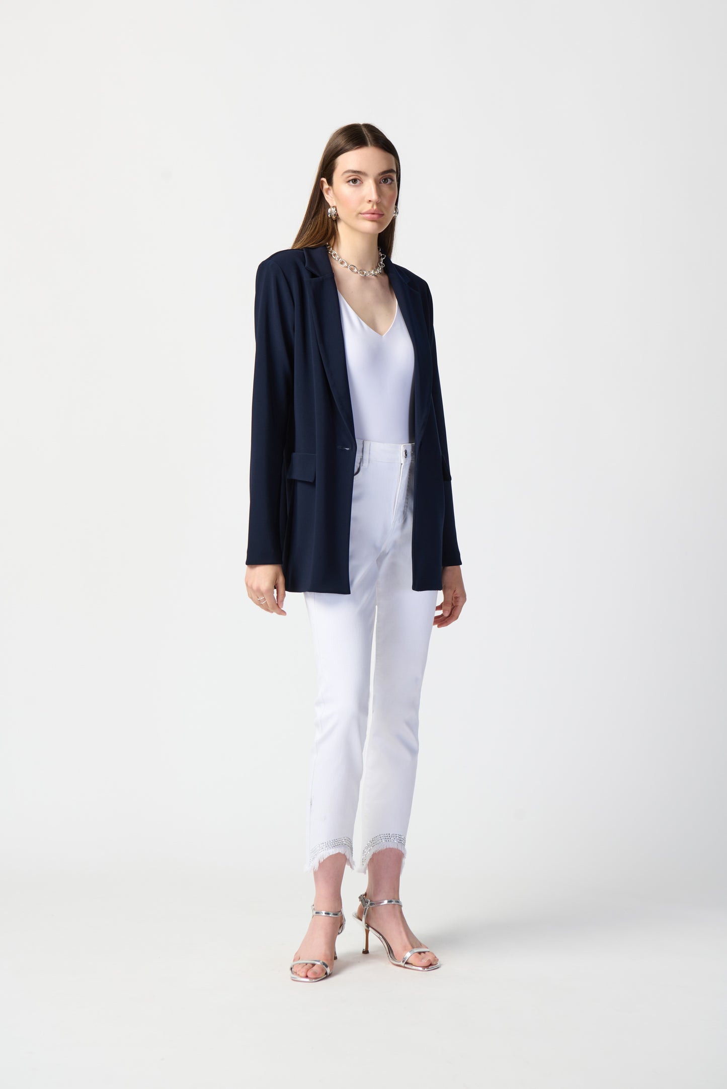 Joseph Ribkoff Business Notched-Collar Blazer