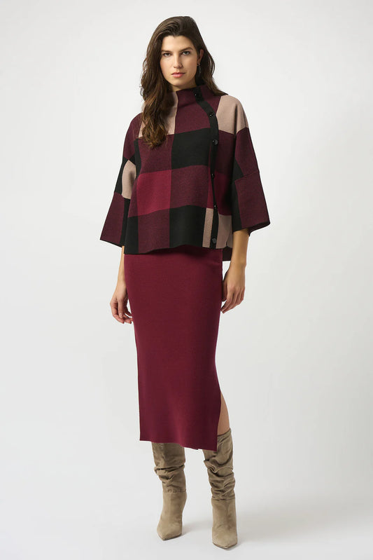 Joseph Ribkoff Merlot Sweater