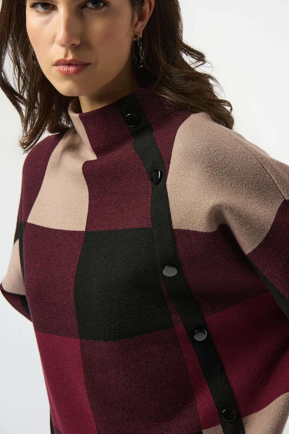 Joseph Ribkoff Merlot Sweater