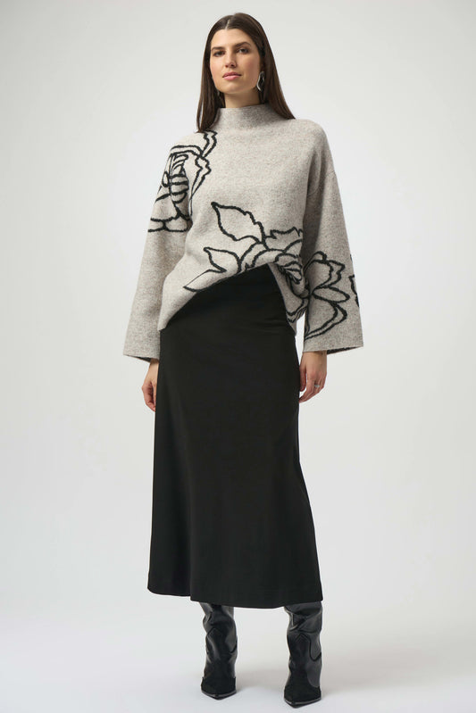 Joseph Ribkoff Sweater Knit Floral Pullover