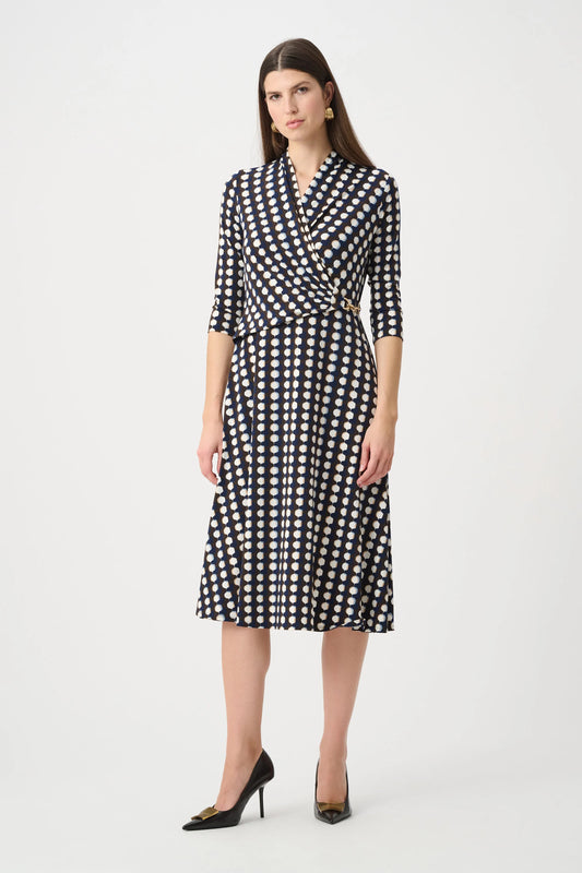 Silky Knit Fit and Flare Dress - Joseph Ribkoff
