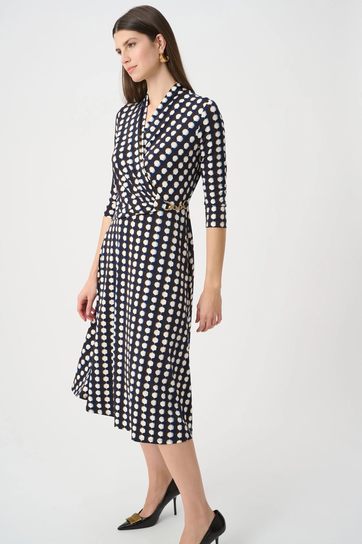 Silky Knit Fit and Flare Dress - Joseph Ribkoff