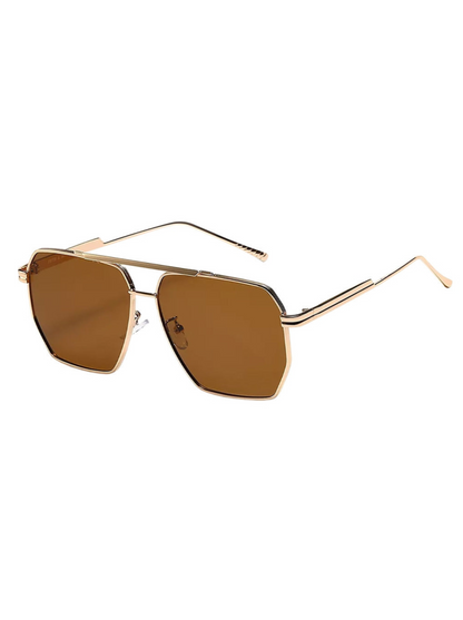 Goldie Polarized Sunglasses - Brown/Gold
