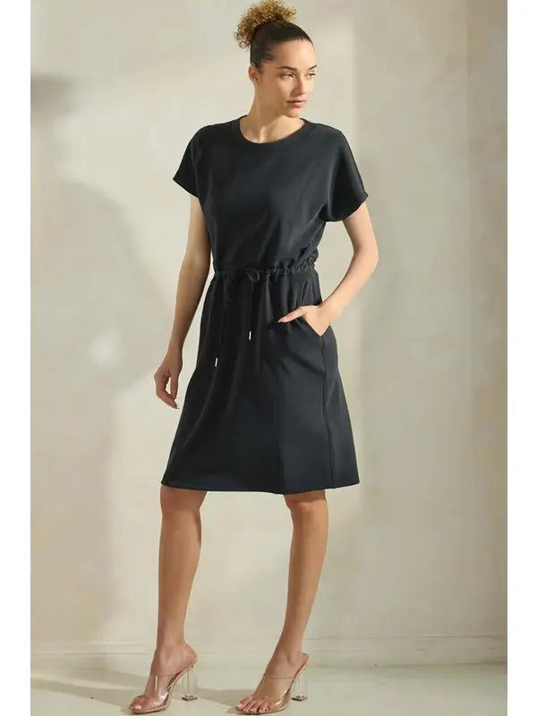 Sofie Soft Short Dress - Black
