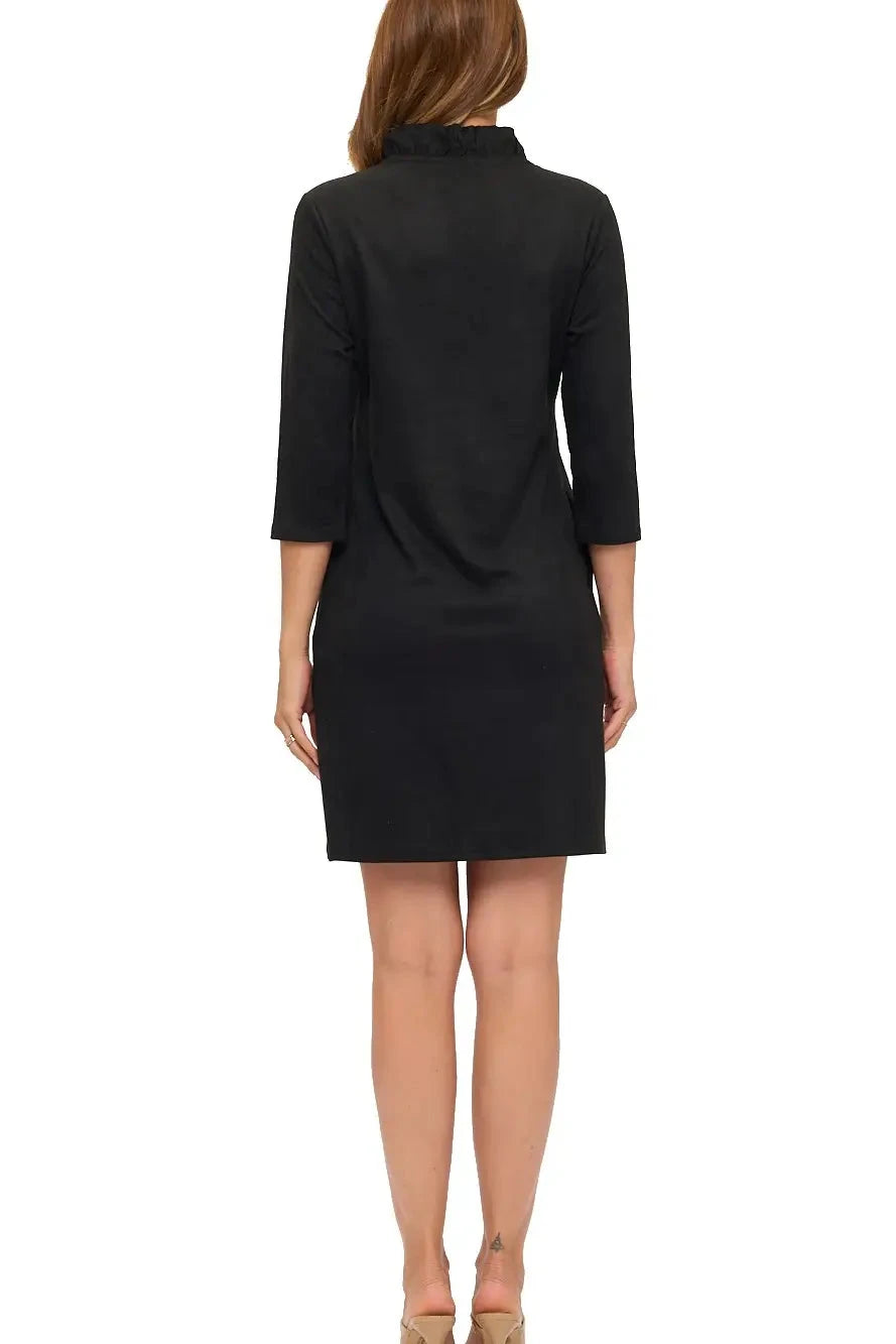 Juliet Ruffle V-Neck Dress