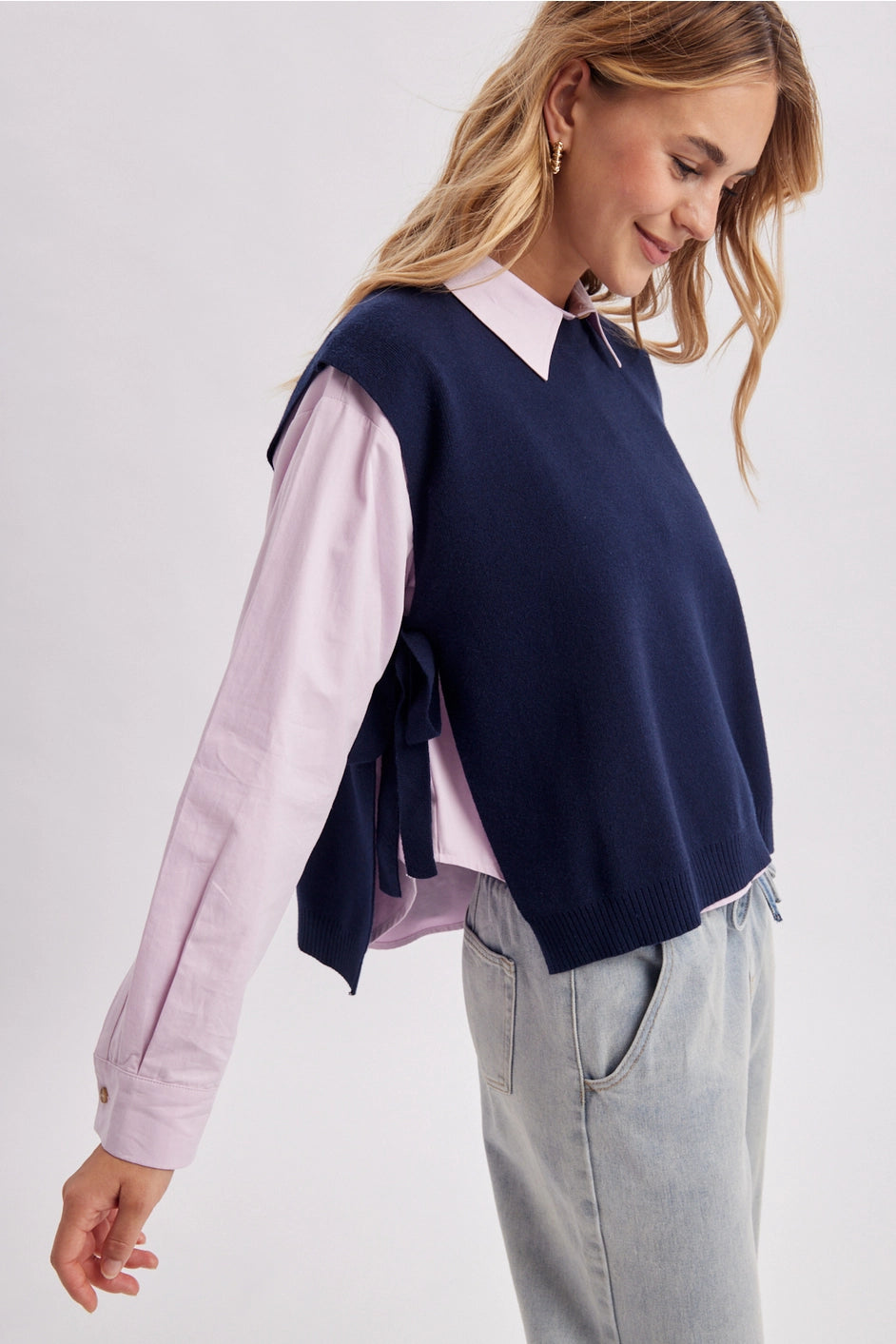 Open Side Sweater Vest