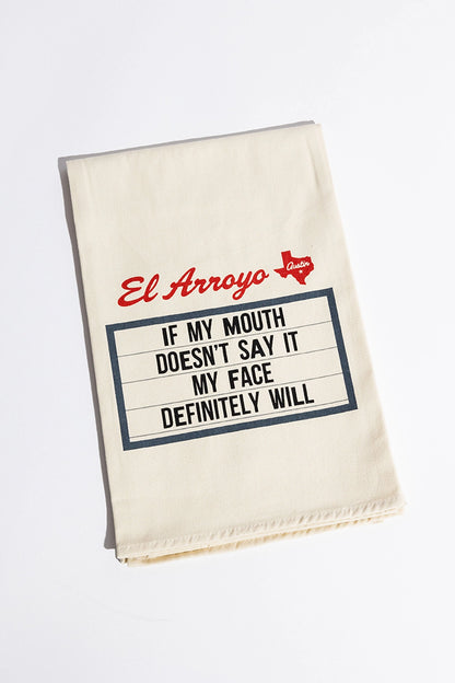 El Arroyo Tea Towel - My Face