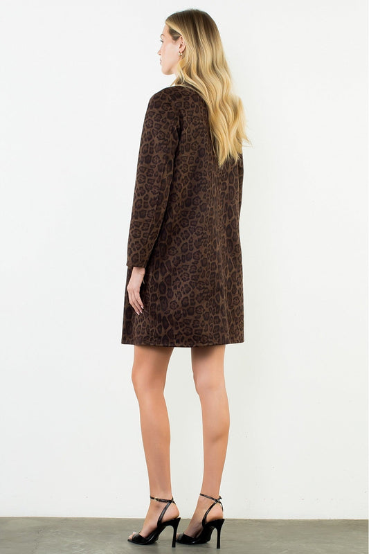 cheetah jacket on model