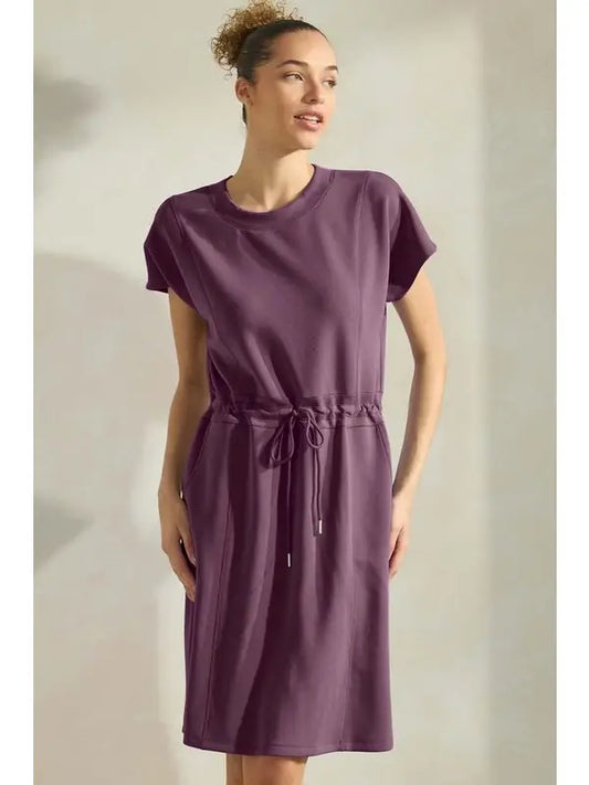 Sofie Soft Short Dress - Plum