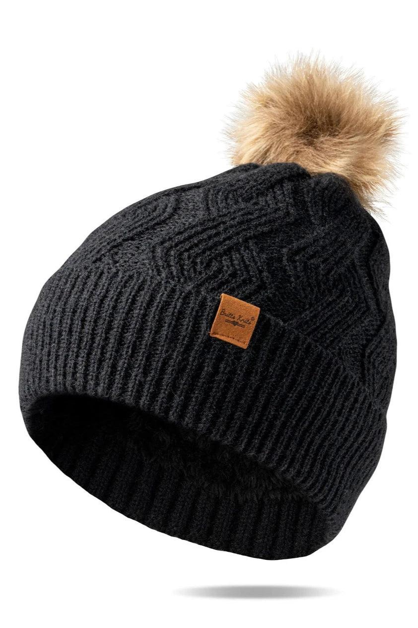 Cozy Black Winter Beanie