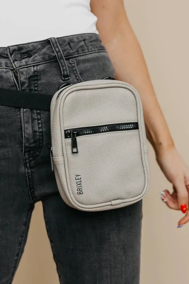 Brixley Leather Stone Crossbody Sling