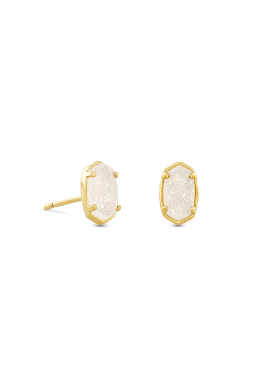 Kendra Scott Emilie Stud Earrings - Iridescent Drusy