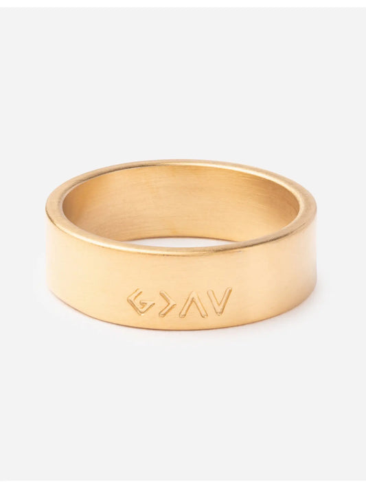 Highs and Lows Ring Matte Gold Ring