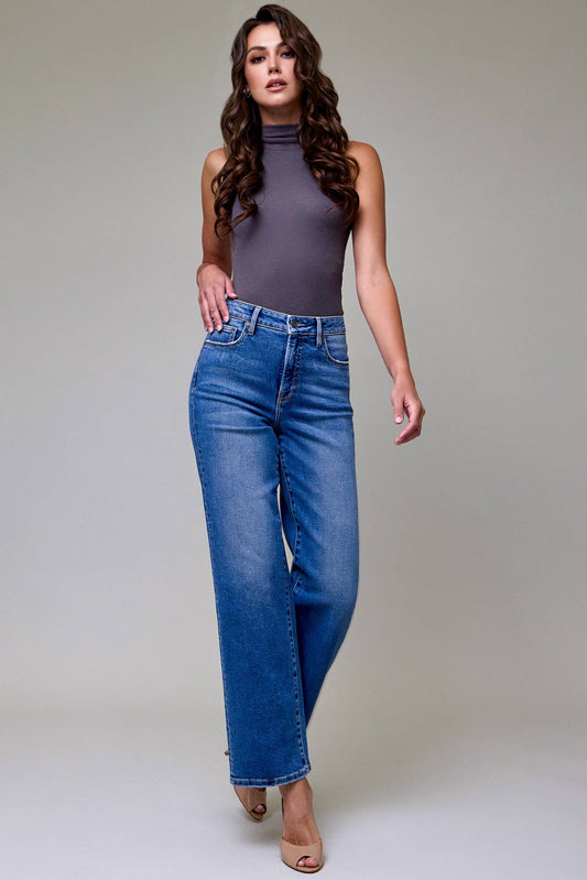 Hidden Medium Wash High Rise Classic Straight