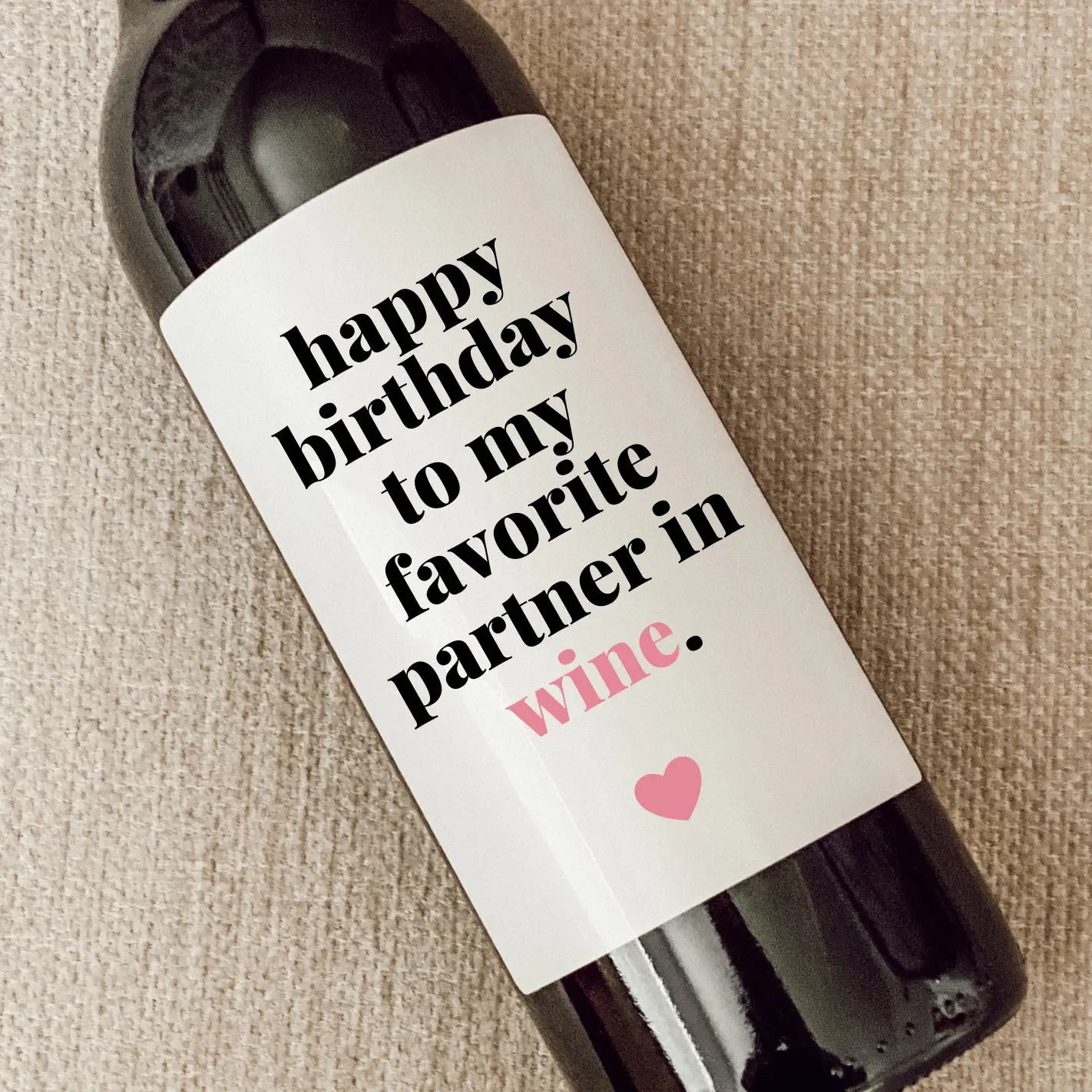 Wine Bottle Labels 4"x4"