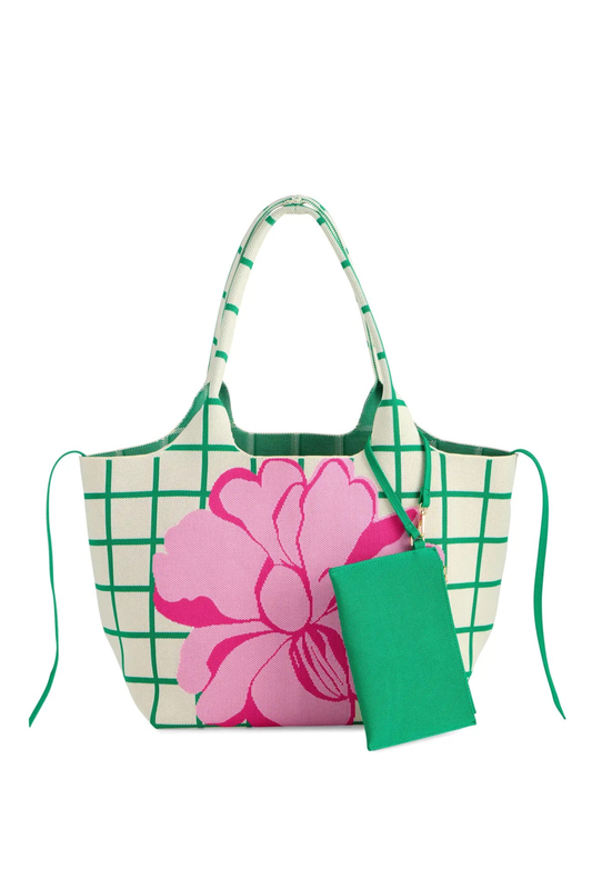 floral bag with white background