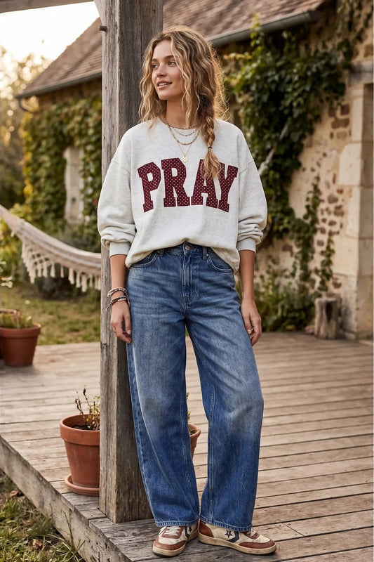 PRAY Polka Dot Sweatshirt