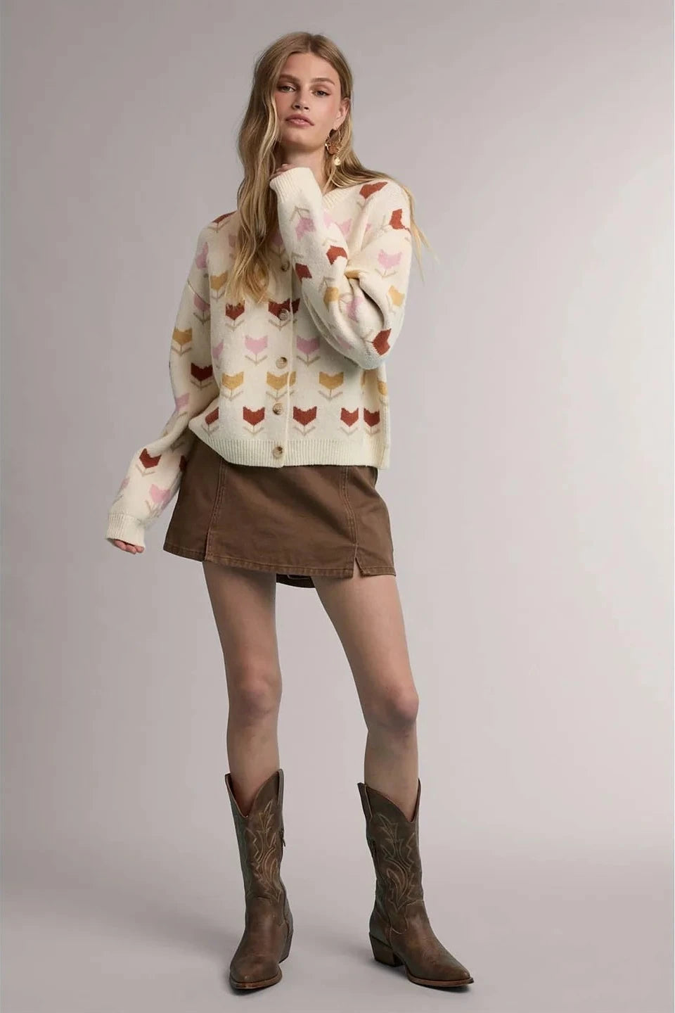 Tulip Floral Cardigan