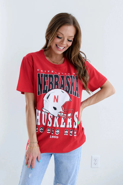 Licensed Nebraska Comfort Tee - Red