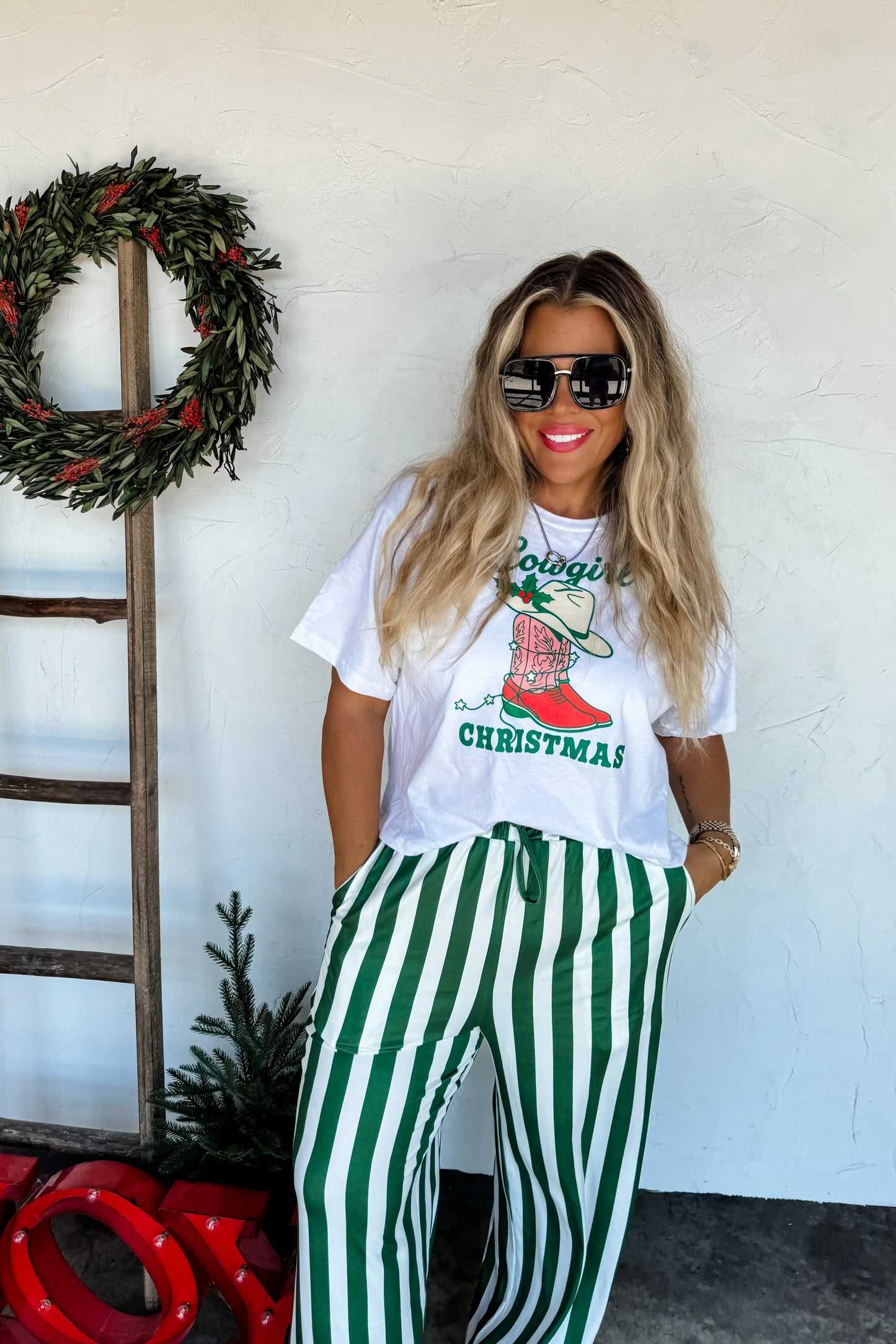 PREORDER (Ends 9/9): Christmas Vertical Vibes Stripe Pants (Online Exclusive)