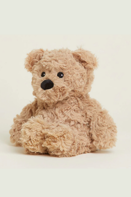 Brown Curly Bear Warmies Junior