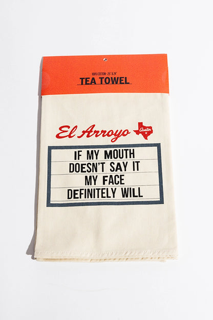 El Arroyo Tea Towel - My Face