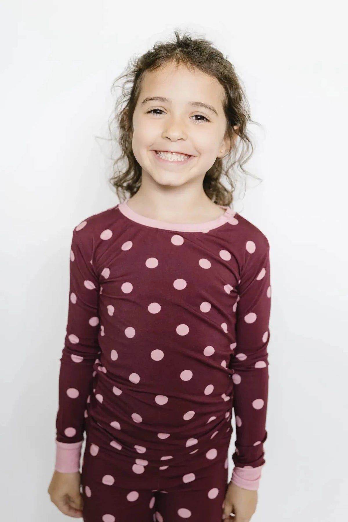 Mulberry Polkadot Bamboo Set