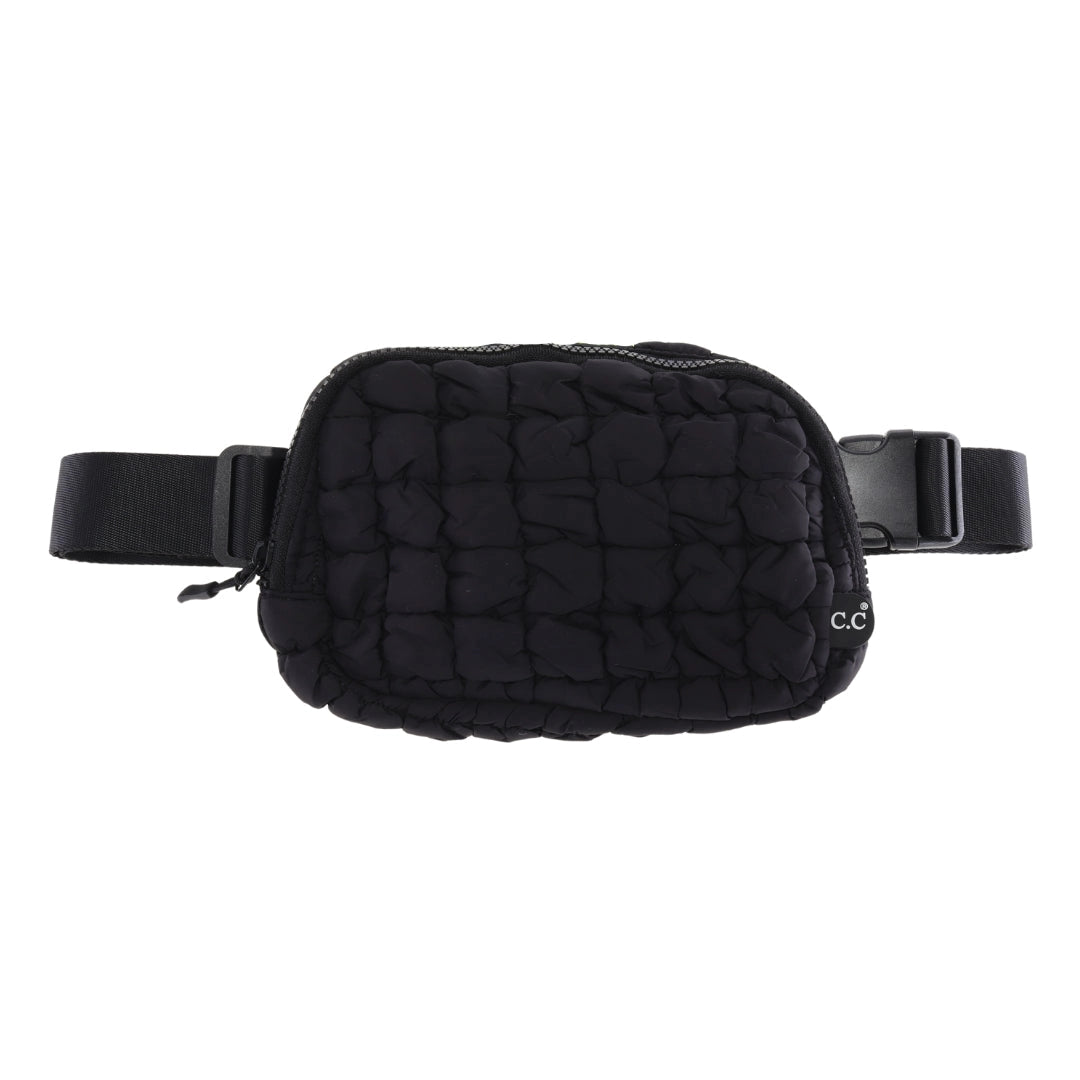quilted belt pouch