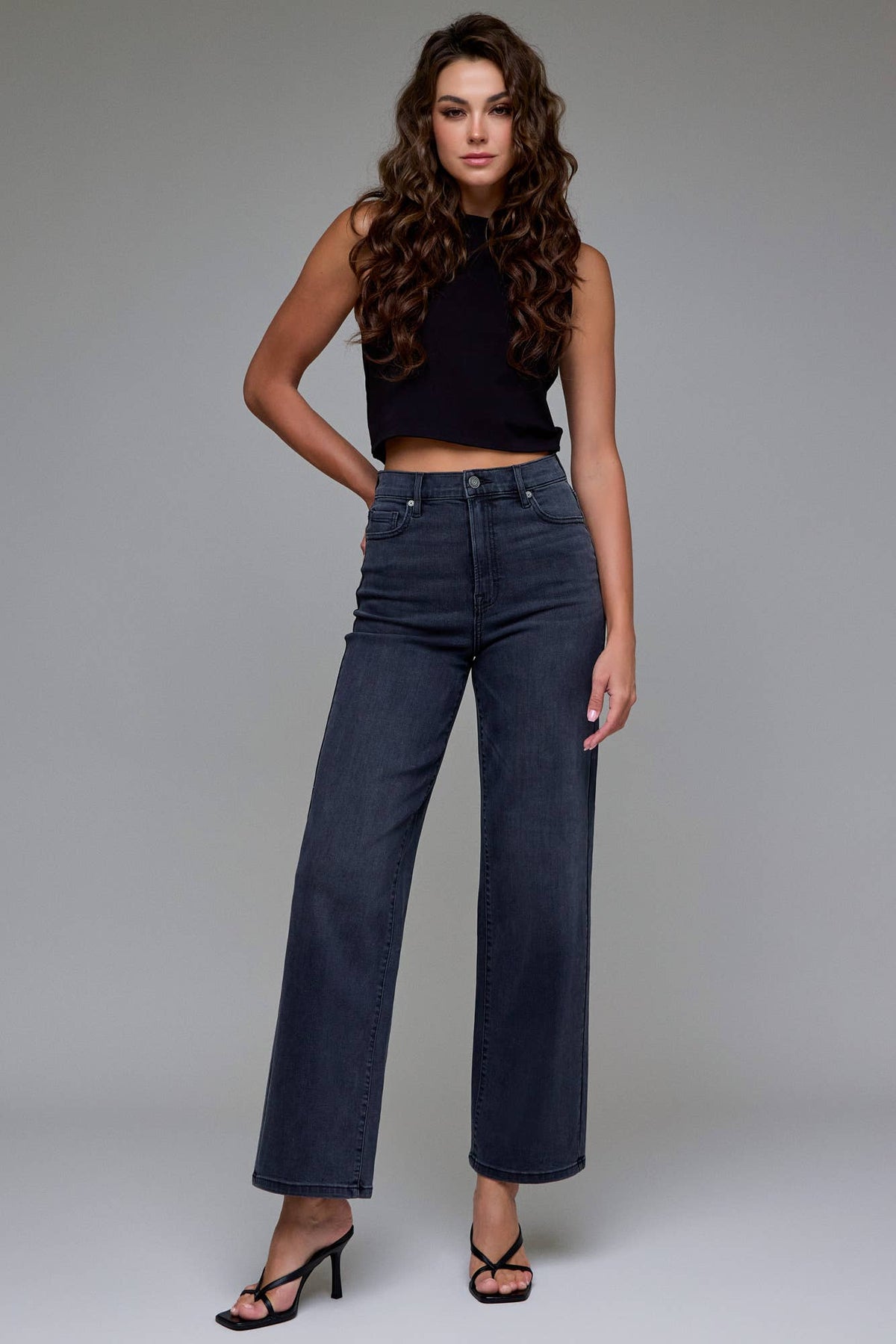 Hidden Black High Rise Dad Jeans