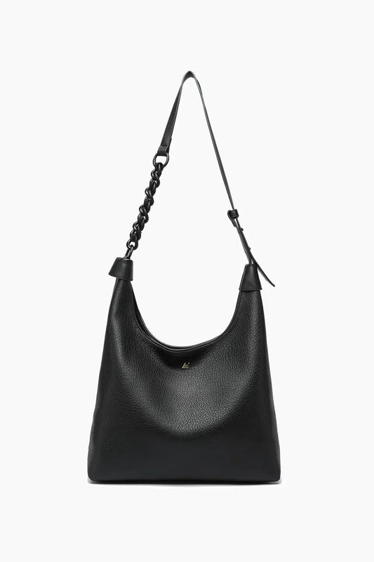 Luxe Braided Tote Bag - Black