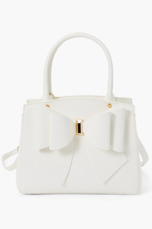 White Bow Purse