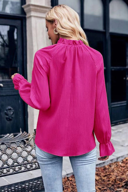 Ruffled Collar Top